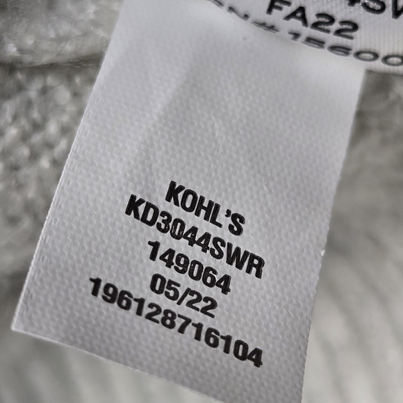 Draper James RSVP Long Sleeve Gray Jeweled Sweater Size Large - Picture 15 of 15